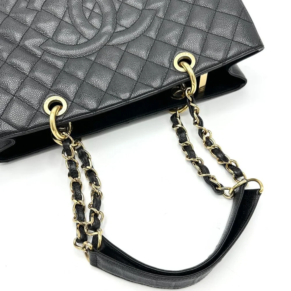 Chanel CC Black Caviar Grand Shopping Tote - Picture 8 of 10